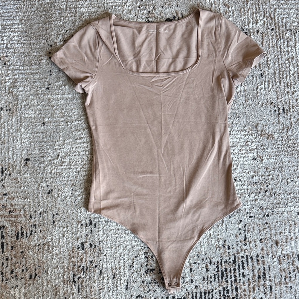 Abercrombie & Fitch Beige Soft Bodysuit
